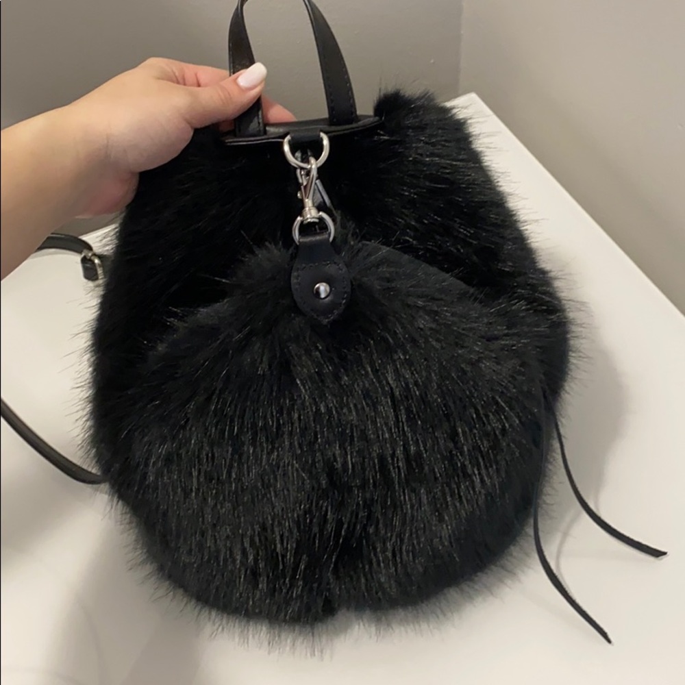 Rebecca Minkoff faux fur convertible mini Julian